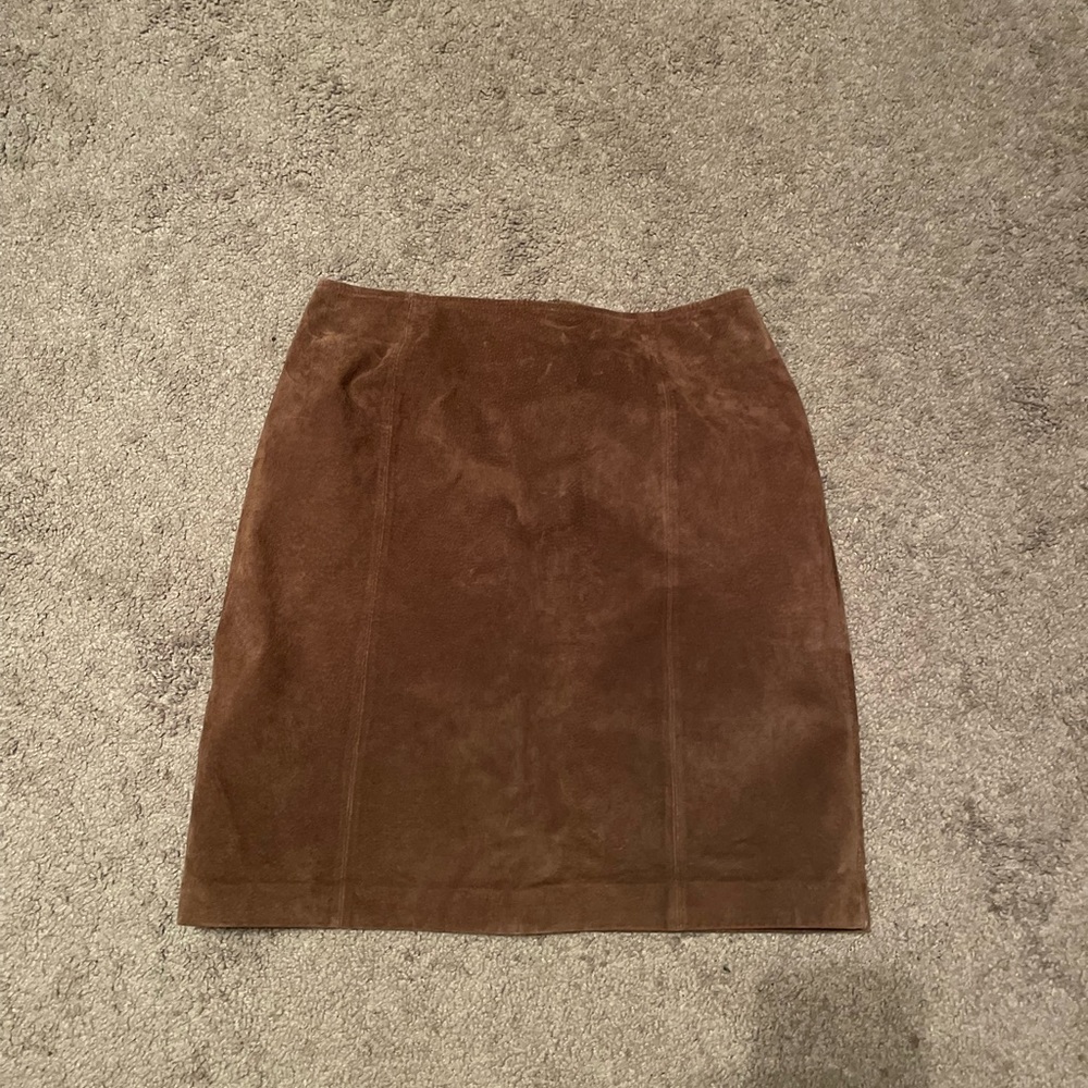 Sonoma Brown Suede Mini Skirt